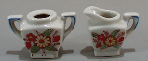 Porcelain toy cream and sugar