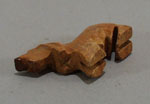Dashound carved stone animal.