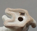 Old porcelain kitty ceramic figurine