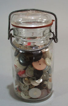 Bail Handle Jar with buttons