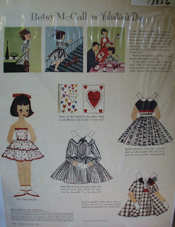 Betsy McCall Valentine Day Ad 1957