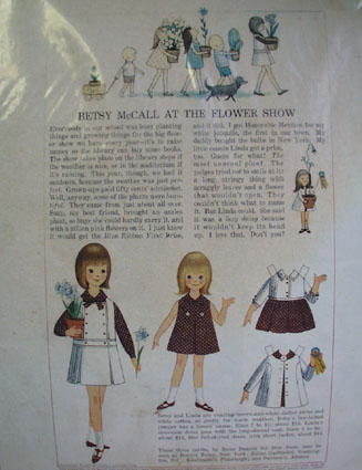 Betsy McCall At Flower Show Ad 1965