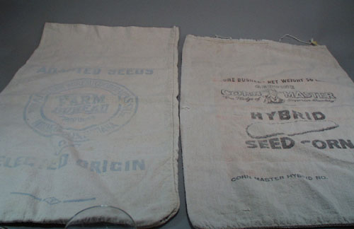 Pair of Cloth Seed Bags