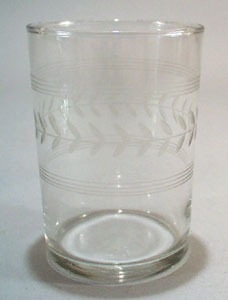 Old Glass with Laurel Cut.