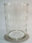 Old Glass with Laurel Cut.