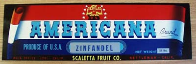 American Fruit Crate Label with Eagle.