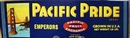 Pacific Pride Crate Label