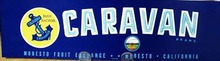 Caravan Crate Label.