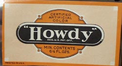 Howdy Bottle Label.