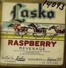 Lasko Raspberry Beverage Bottle Label.