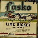 Lasko Lime Rickey Beverage Bottle Label.