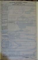 Illinois Central RR Surgeons Report of Injuries Sheet