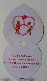 Boy & Girl with Serving Trays Valentine.