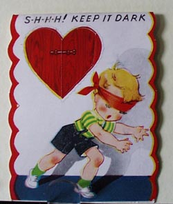 Boy with Blind Fold Valentine.