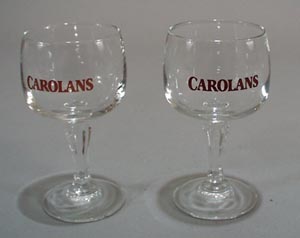 Pr Carolans Souvineer Glasses.