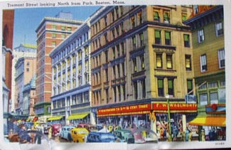 Tremont St Boston Mass Postcard