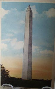 Washington Monument Postcard