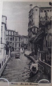 Venezia Rio Delle Maravegie Post Card