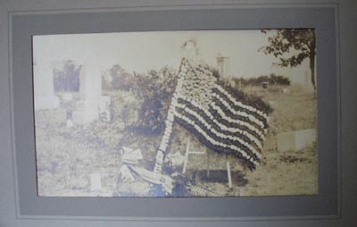 U S Flag in Cemetary Photograph