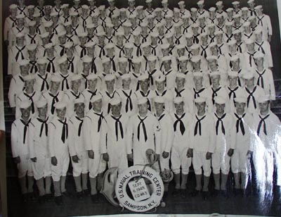 U S Naval Training Center Group Photograph 1945.