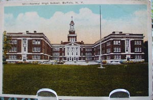 Normal High School Buffalo NY Postcard