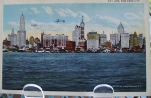 Skyline NYC NY Postcard.