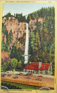Multnomah Falls Oregon Postcard