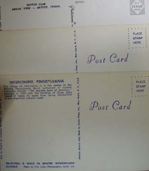 Three Sites in Penna Postcards
