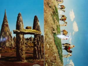 Camel Caravan & Wood Rock S D Postcards