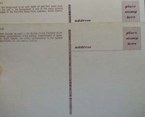 Camel Caravan & Wood Rock S D Postcards