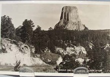 Devils Tower Black Hills SD Postcard
