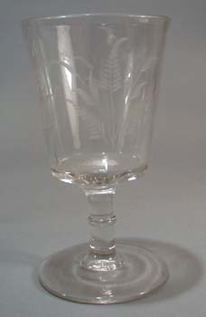 Fern etched Goblet.