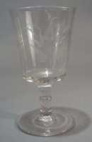 Fern etched Goblet.