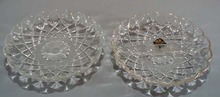 Hazel Atlas Waffle Divided bowl and Bowl.