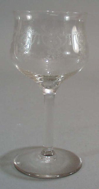Wine / Claret glass. Just a tiny bit bigger than a cordial