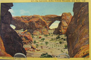 The Spectacles Moab Utah Postcard