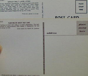 Great Salt Lake Utah Postcards