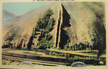 Devils Slide Weber Canyon Utah Postcard