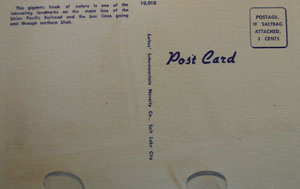 Devils Slide Weber Canyon Utah Postcard