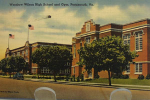 Woodrow Wilson High School Va Postcard