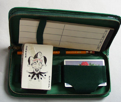 Velveteen bridge (standard deck) set in zipper case