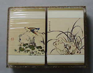 Unopened oriental decks of cards