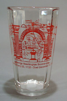 John Dove Chapter, George Washington Bicentennial glass.