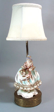 Lacey Lady with flowers Lamp.