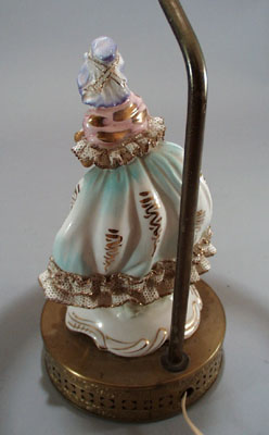 Lacey Lady with flowers Lamp.