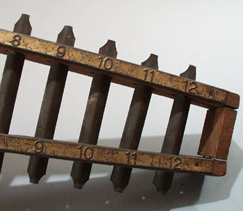 Old xylophone, toy or school model.