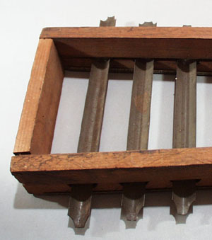 Old xylophone, toy or school model.