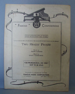 Two Sleepy People Sheet Music