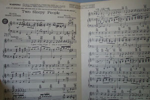 Two Sleepy People Sheet Music