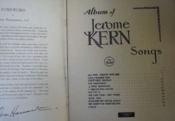 Album Jerome Kern Sheet Music